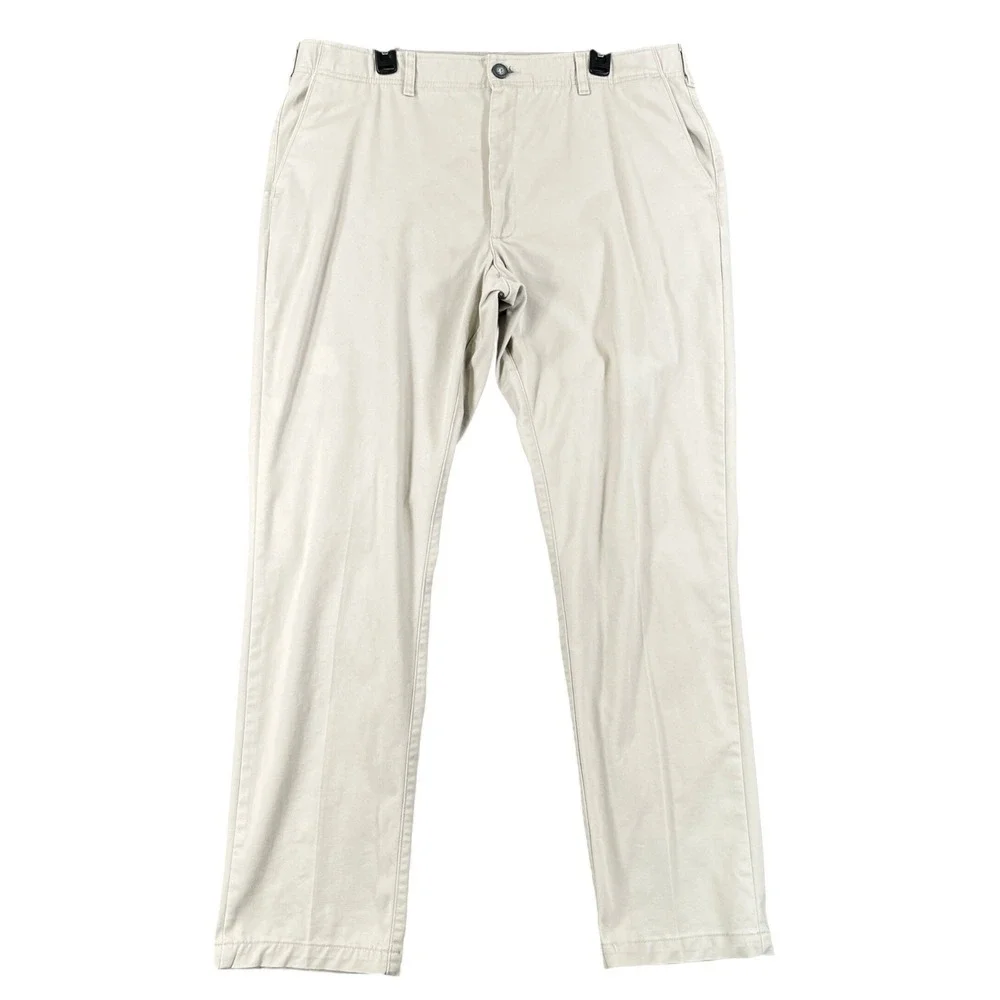 Lee Extreme Motion Chino Pants Mens 38x34 Khaki Relaxed Taper Stretch Workwear